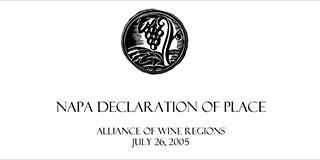 International Declaration of Place agreement in Napa Valley