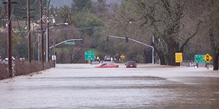 Napa flooding and community flood relief efforts, 1986