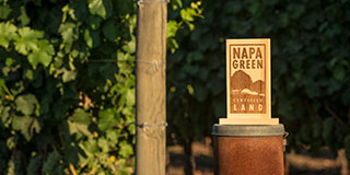 Napa Green Certified Land program sign